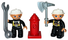 LEGO DUPLO 10593 Fire Station Retired Complete Set Fire Truck Fireman