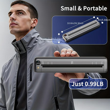 Portable Inkless Mobile Printer, Compact Office Thermal Wireless Printer