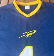 University of Toledo Rockets Jersey #1 Blue Yellow NCAA Football Shirt Adult