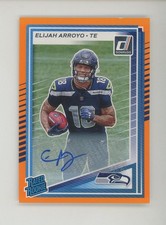 2025 Donruss Orange #317 Elijah Arroyo Seahawks RC Rated Rookie AUTO