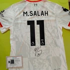 Mohamed Salah Signed Autographed FC Liverpool Soccer Jersey White With COA