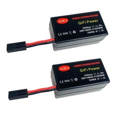 2-Pack 2300mAh HIGH Capacity LiPo Battery for Parrot AR.Drone 2.0 & Power