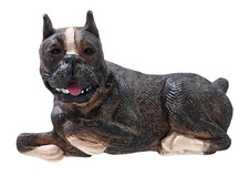 Vintage Brown And White Boxer Dog Magnet Resin Three Dimensional