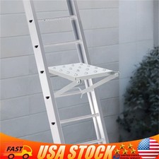 Ladder Platform Accessory Heavy Duty Work Stand System Accessories Holds Silver