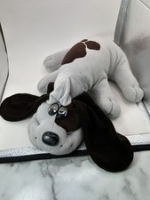 Hasbro Pound Puppies Stuffed Dog Puppy Gray Brown Spots Plush Lovey 18  