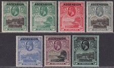 Ascension 1922 King George V Overprint Set to 1sh Mint cat £120