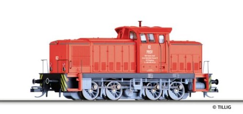 Tillig Diesellokomotive V 60 D, Werklok 02  PBSV-Verkehrs-GmbH, Ep. V 96325 | Zustand: Neu