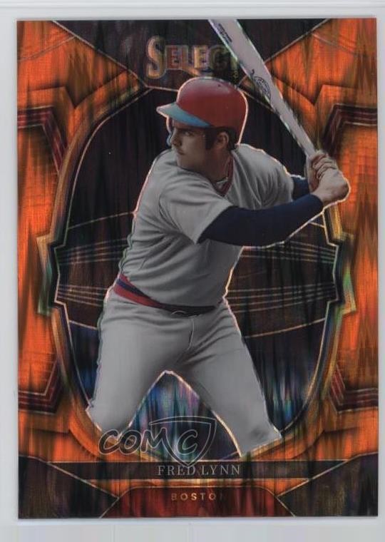 2023 Panini Select Concourse Orange Flash Prizm Fred Lynn #14 0x3f