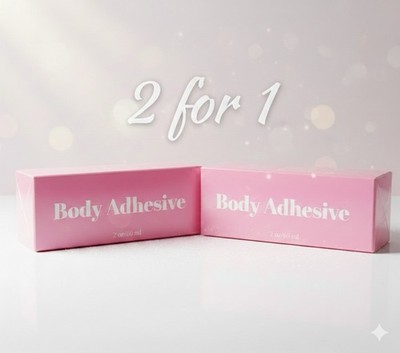 Body Glue || Skin Safe Adhesive For Clothing & Accessories || Clear (2pcs)