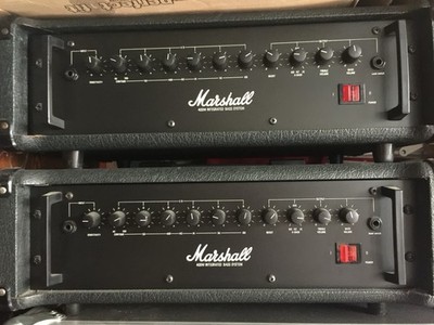 MARSHALL VINTAGE BASS AMP STACKS, EXTREMELY RARE IN MINT CONDITION.