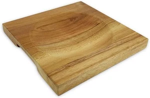 Cutting Board Wooden Mezzaluna Bowl Ulu Chopping Concave For Mincing Vegetables - Picture 1 of 6