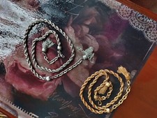Zara twisted metal chain gold silver 28 30 32...