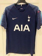 *L* 2018/19 Tottenham Spurs Away CL Football Shirt Patches