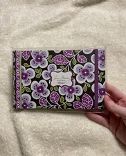 Vera Bradley plum petals photo book NWT