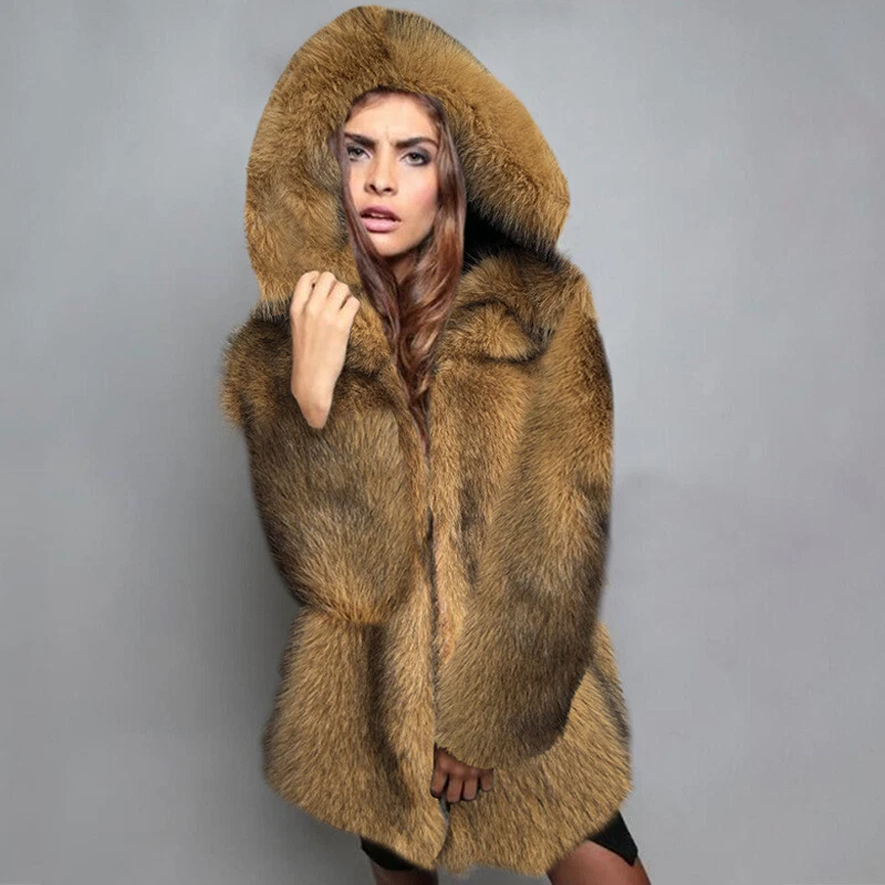 Fluffy top fur hoodie
