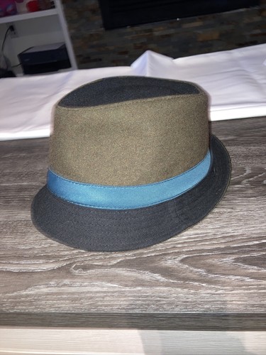 NINE WEST Unisex Adult Fedora Hat Fitted Large Black/Grey New With Tags - Picture 2 of 5