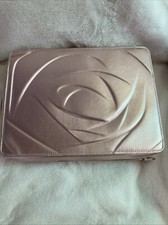 2024 Lancome Makeup Cosmetic Train Case Rose GOLD Metallic With 6 Products