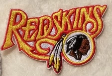 Washington Redskins 3" Name Iron/Sew On Embroidered Patch ~ Free Tracking!