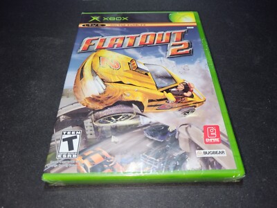 FlatOut 2 Flat Out Racing Back Label Vivendi Microsoft Xbox BRAND NEW SEALED!