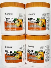 Major Fiber Therapy Powder 16 oz (Compare to Citrucel)-Exp Date 02-2027 (4 Pack)