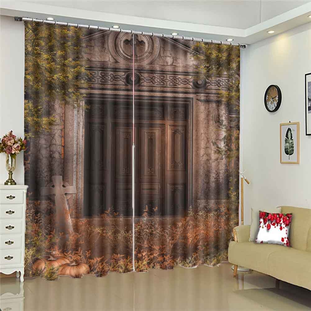 A Horse In A Stable 3D Curtain Blockout Photo Printing Curtains Drape Fabric | UK