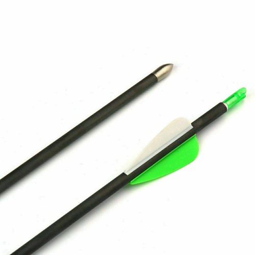 30" Pure Carbon Pfeile Wirbelsäule 700 OD 5,6mm Bogenschießen Kunststoff Flügel Jagd Training - Bild 10 von 12
