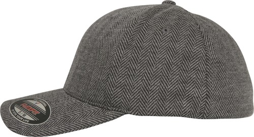 Flexfit by Yupoong herringbone melange 6277hm - gebogene Snapback Baseballkappe - Bild 7 von 12