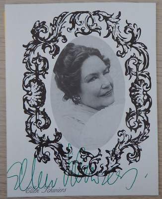 Autogramm deutsche Film- und Theater Schauspielerin Ellen Schwiers (103968)