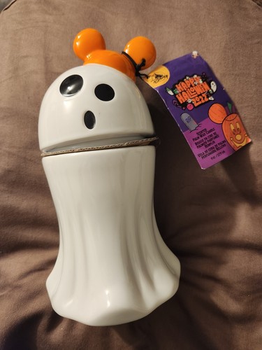 Disney Parks 2022 HALLOWEEN GEIST Duftkerze mit Mickey Ohren Hut NEU mit Etikett