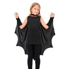 Unisex Halloween Black Bat Wings Cape Cloak Costume for Kids Child Boys Girls