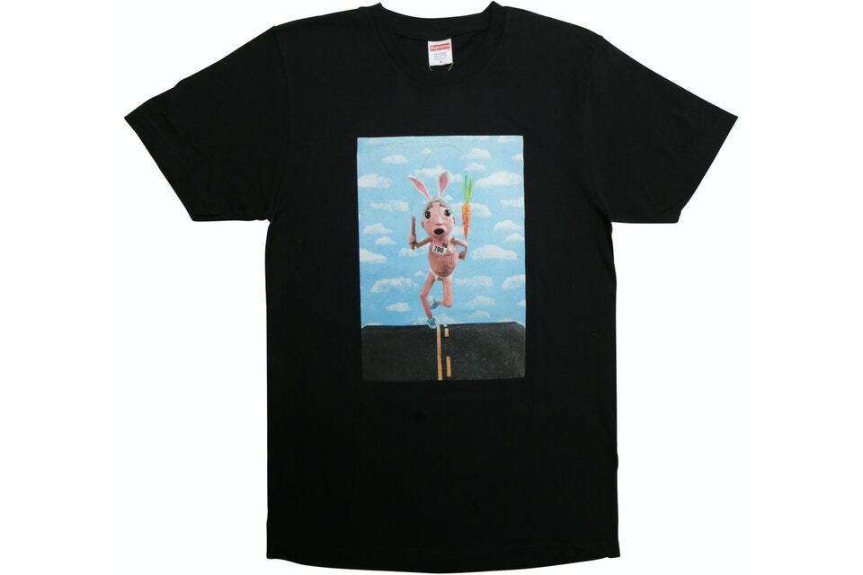 Supreme Mike Hill Runner Tee Black Medium S/S 17