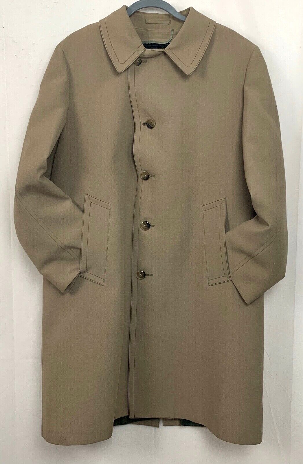 Vtg London Fog Maincoat Men Trench Coat 
