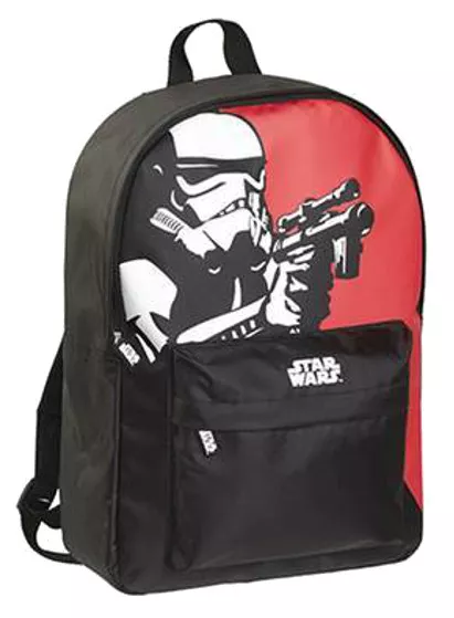 OFFICIAL STAR WARS STORMTROOPER RED BLACK RUCKSACK BACKPACK SCHOOL