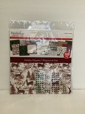 Recollection Scrapbook Christmas Paper Pack W/Gemstone Stickers Holiday Elegance