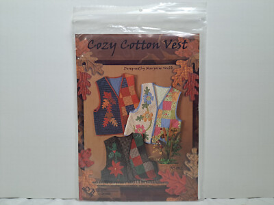 Four Corners Pattern - Cozy Cotton Vest (S-XL) #FC1012 - Uncut
