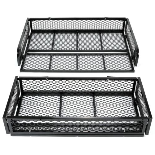 Universal ATV Front & Rear Drop Cargo Basket Rack Storage Carrier 2 Piece - Picture 1 of 14