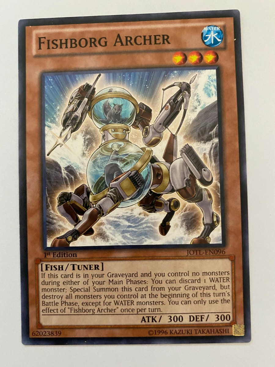 yugioh archer cards Fishborg Archer Yu-Gi-Oh Card, JOTL-EN096, 1st Edition