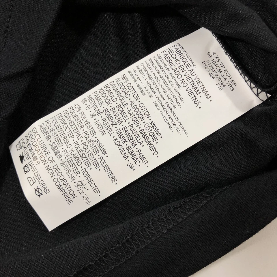 Camiseta Nike Corte Atlético KD Kevin Durant Negra Gráfica Camiseta Niño’s Talla 4 Foto 4 de 4