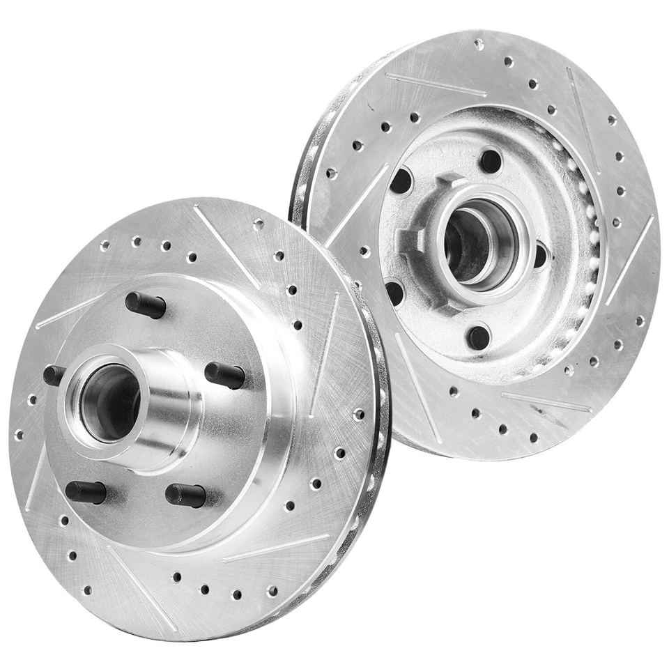 Front Drilled Brake Rotors for Chevy S10 Blazer El Camino GMC S15 Jimmy Sonoma - Image 3 of 4