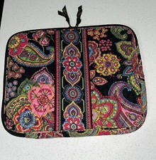 Vera Bradley Floral Quilted Laptop Sleeve Case Zip Around Tablet Ipad