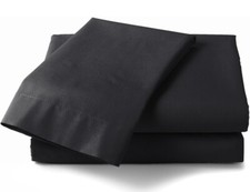 Zen Bamboo Luxury 1500 Series Bed Sheets - Twin Black