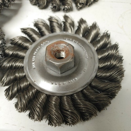 12 ~ 4" Twisted Knot Wire Wheels ~ M10X1.5 Nut ~ 6009082 - Picture 2 of 8