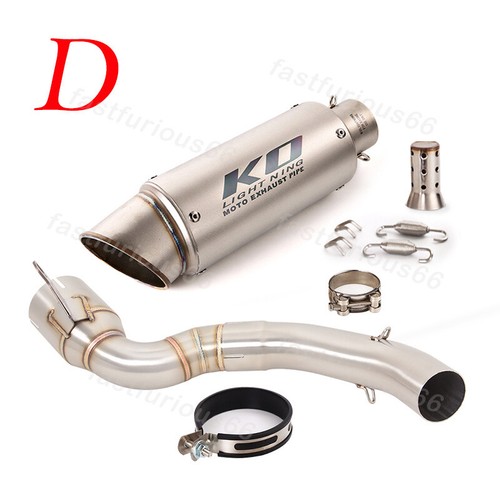 Modified Exhaust Mufflers Middle Link Pipe Silencer 51mm For Duke 200 2020-2023 - Picture 7 of 12