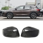 Real DRY Carbon Fiber Side View Mirror Covers For INFINITI QX50 QX60 QX55