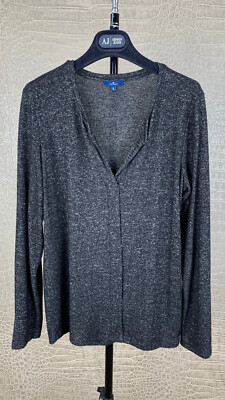 TOM TAILOR Damen Gr. S Strickpullover Stretch Pullover grau anthrazit Strick 7A1