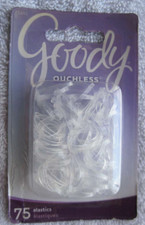 75 Goody Elastics Crystal Clear Ouchless No Metal Poly Elastic Hair Bands 2015