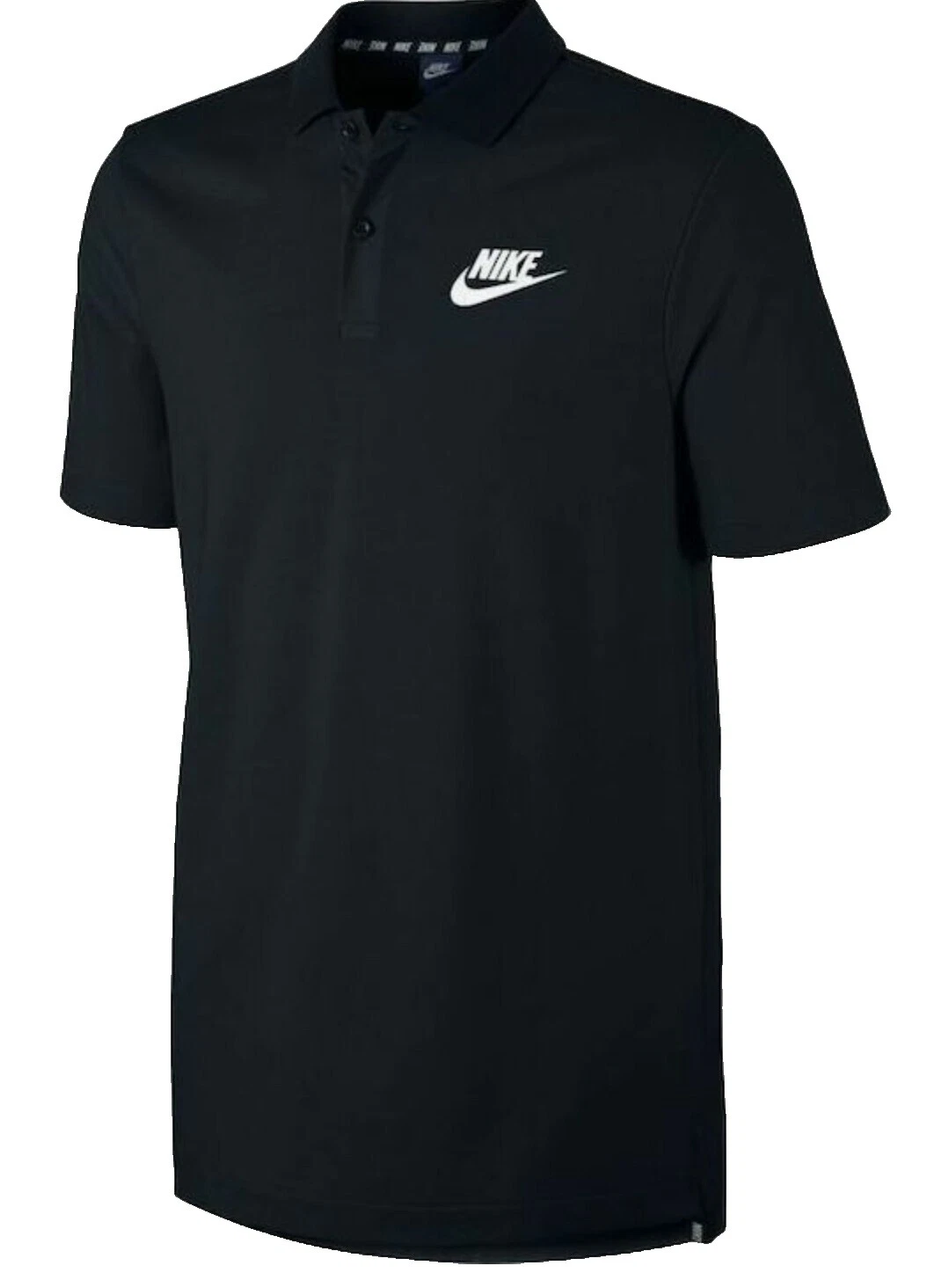 Black Size 2XL 100% Cotton Golf Shirts & Tops for Men
