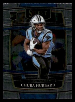 2021 Panini Select #76 Chuba Hubbard Rookie Carolina Panthers