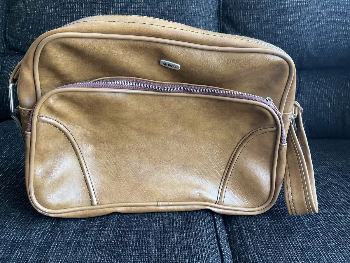 Airway Industries Vintage Travel Bag Luggage Carry On Suitcase