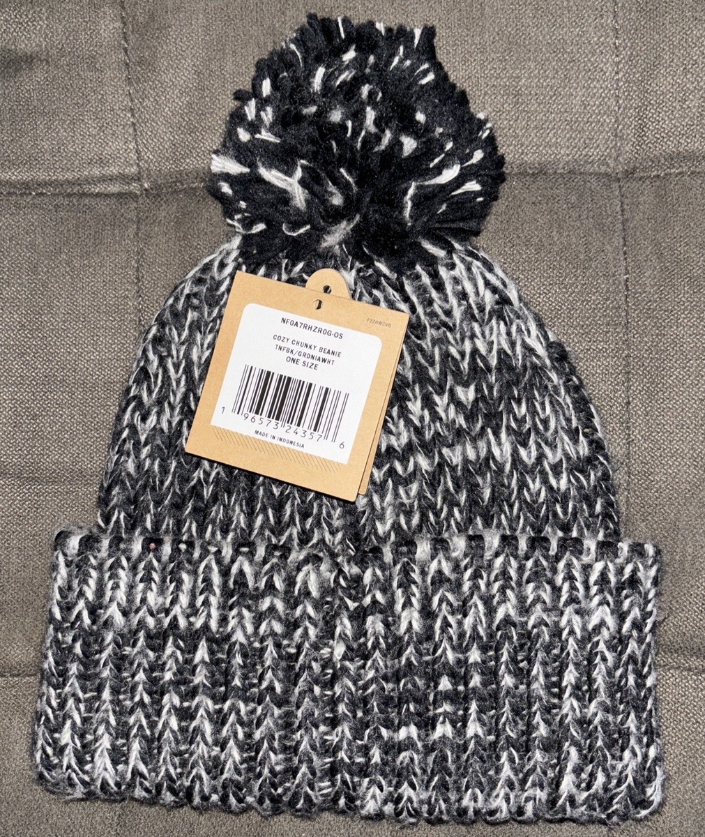 ー The North Face❄️Women's Cozy Chunky Beanie Tnf Black/Gardenia
